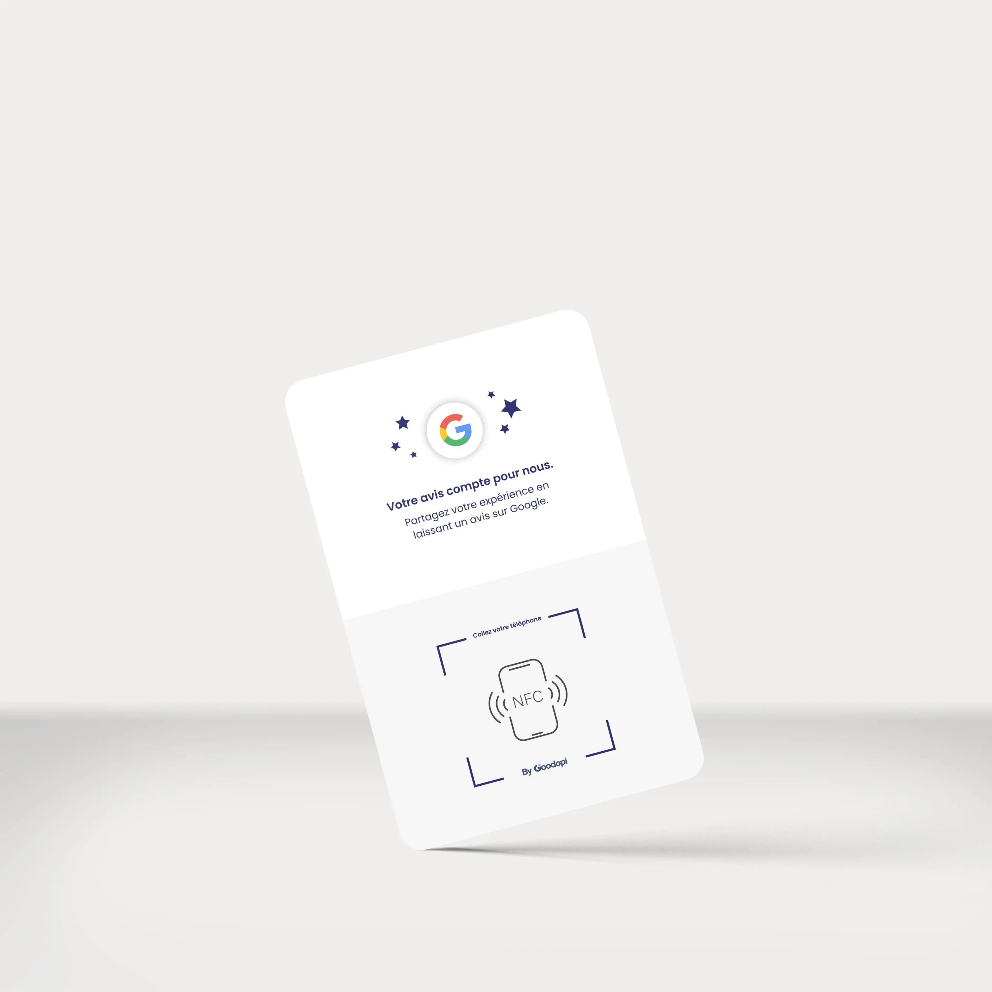 Carte Avis Google NFC et Qr code - Goodopi